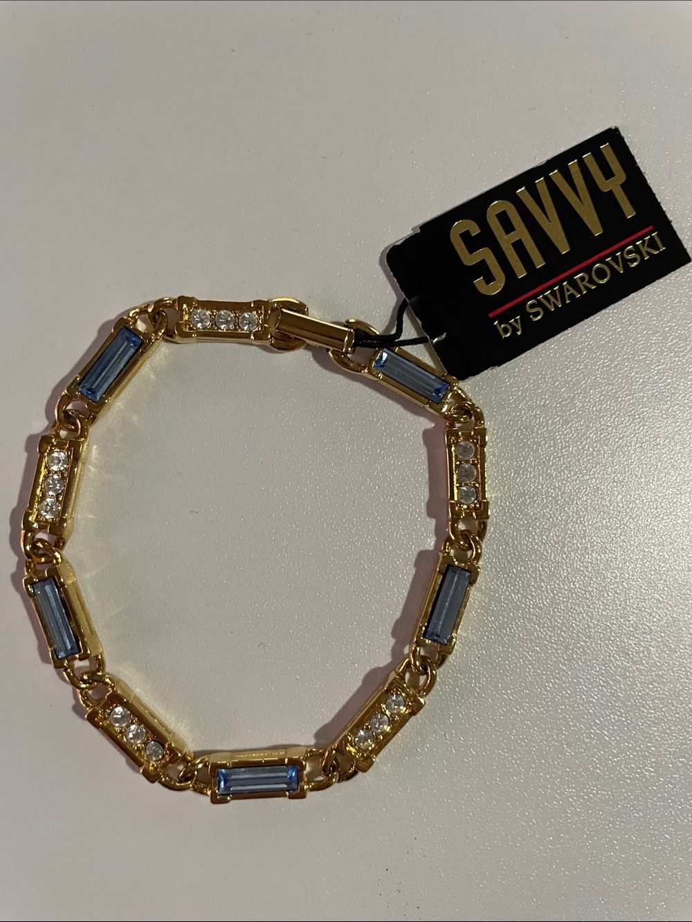 NWT Vintage Savvy by Swarovski Crystal Bracelet – 7.5”